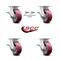 Service Caster 5 Inch Kingpinless Poly on Aluminum Wheel Caster Brakes 2 Swivel Locks SCC, 4PK SCC-KP30S520-PAR-SLB-BSL-2-SLB-2 - alternate 4